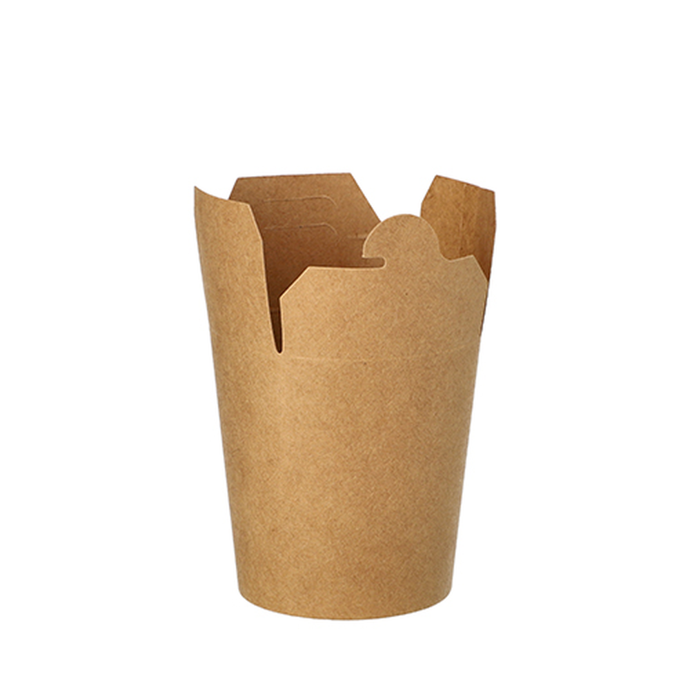 Papstar Snackboxen, Pappe rund 230 ml 7,5 cm x 6,5 cm x 5,8 cm braun