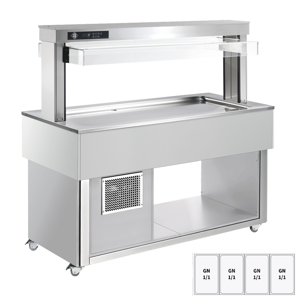RM Gastro Kühlbuffet GN 4-1/1 - 30 mm, RAL / RM - TR LIME+ 4R