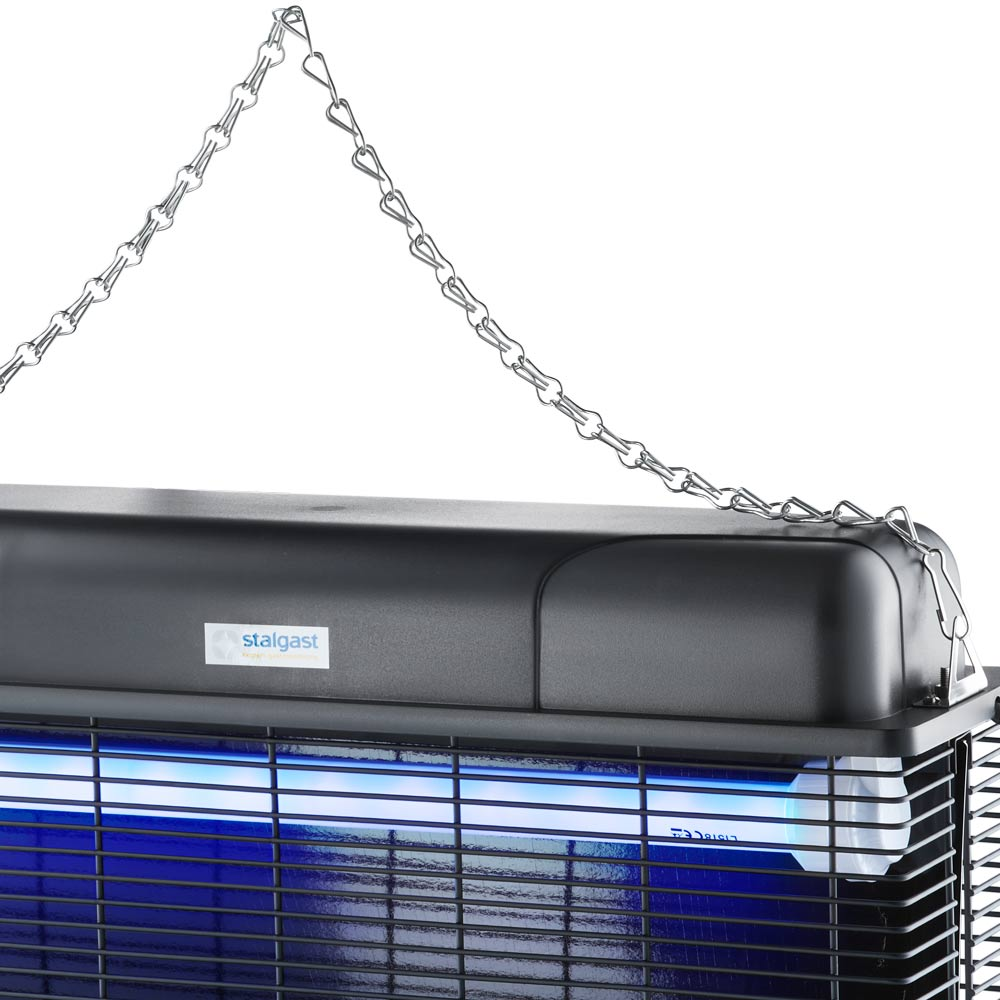 Stalgast Elektrischer Heizstrahler, hängend mit LED-Beleuchtung, Ø 585 mm, Höhe 