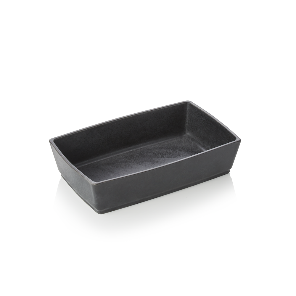 WAS Buffetschale, 27 x 17 x 7 cm, schwarz, Porzellan