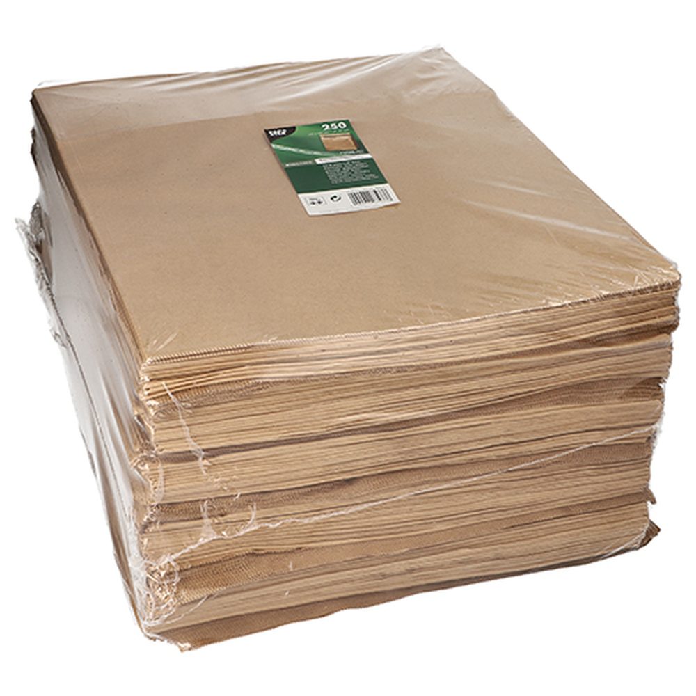 Papstar Blockbodenbeutel, Kraftpapier 40 cm x 32 cm x 11 cm braun