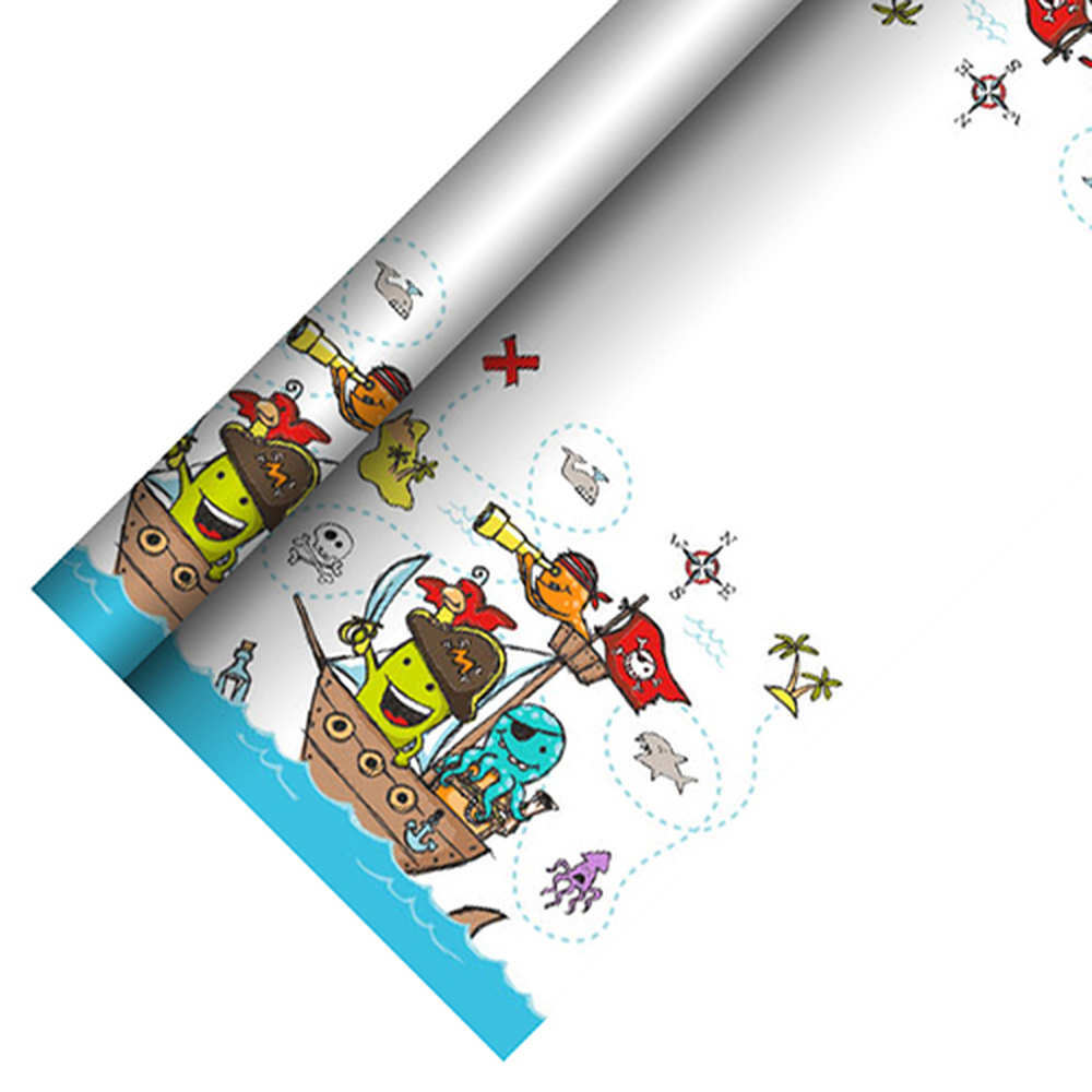 Papstar Tischdecke, Papier 5 m x 1,2 m "Pirate Crew"