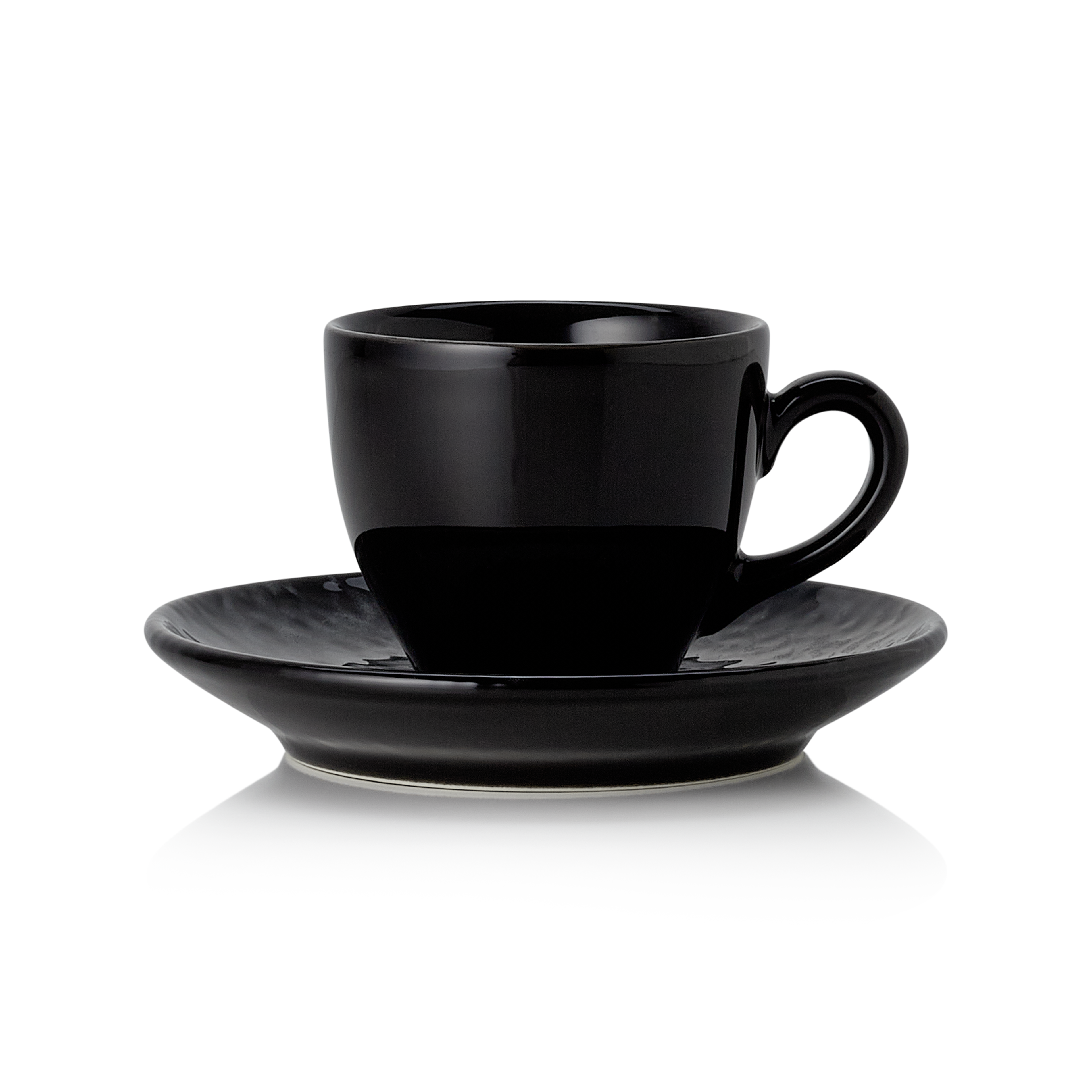 WAS Espresso- und Untertasse Set VIDA NIGHT, 90 ml, Set á 6 Stück, night, Porzel