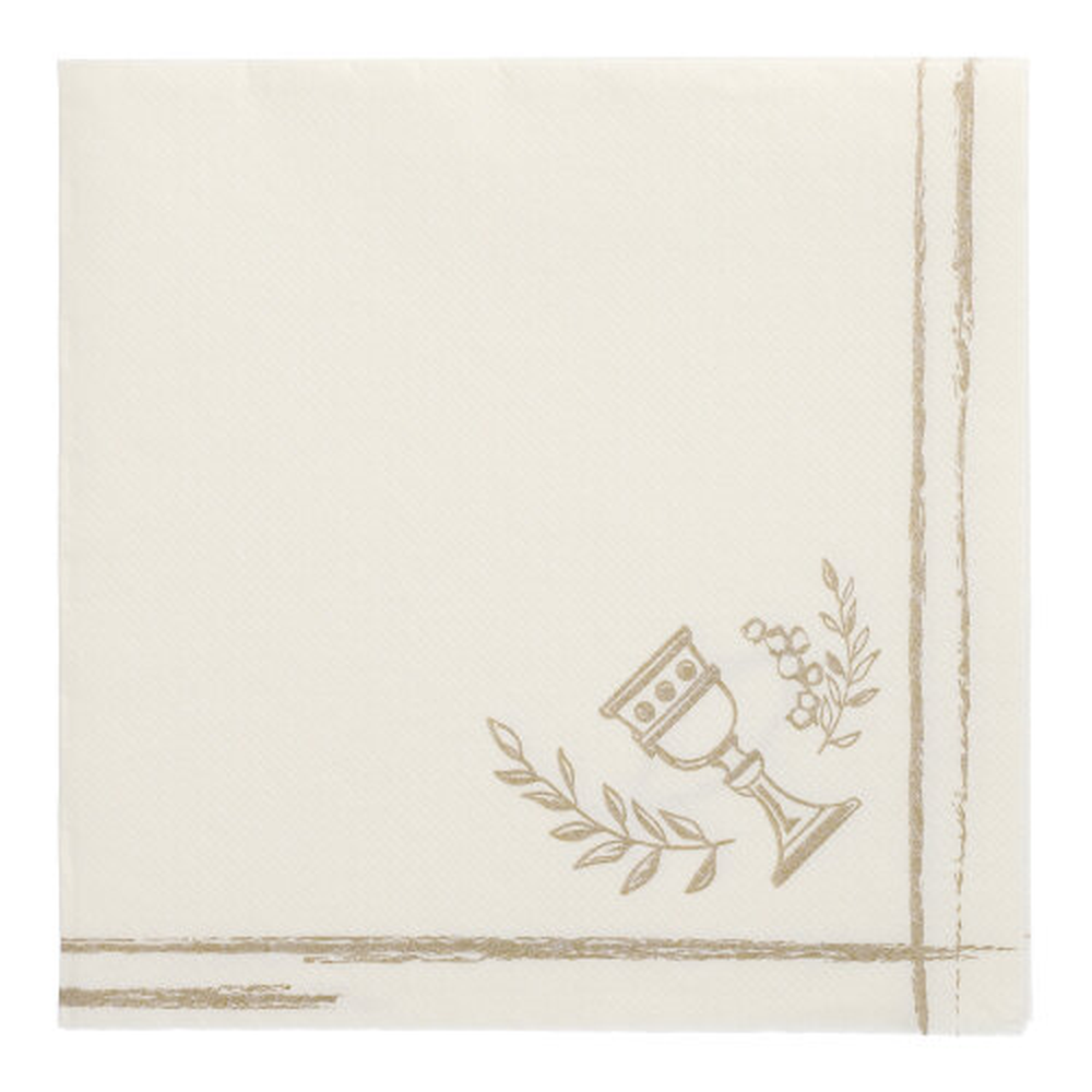 PAPSTAR Servietten ROYAL Collection 1/4-Falz 40 cm x 40 cm Communion / Co