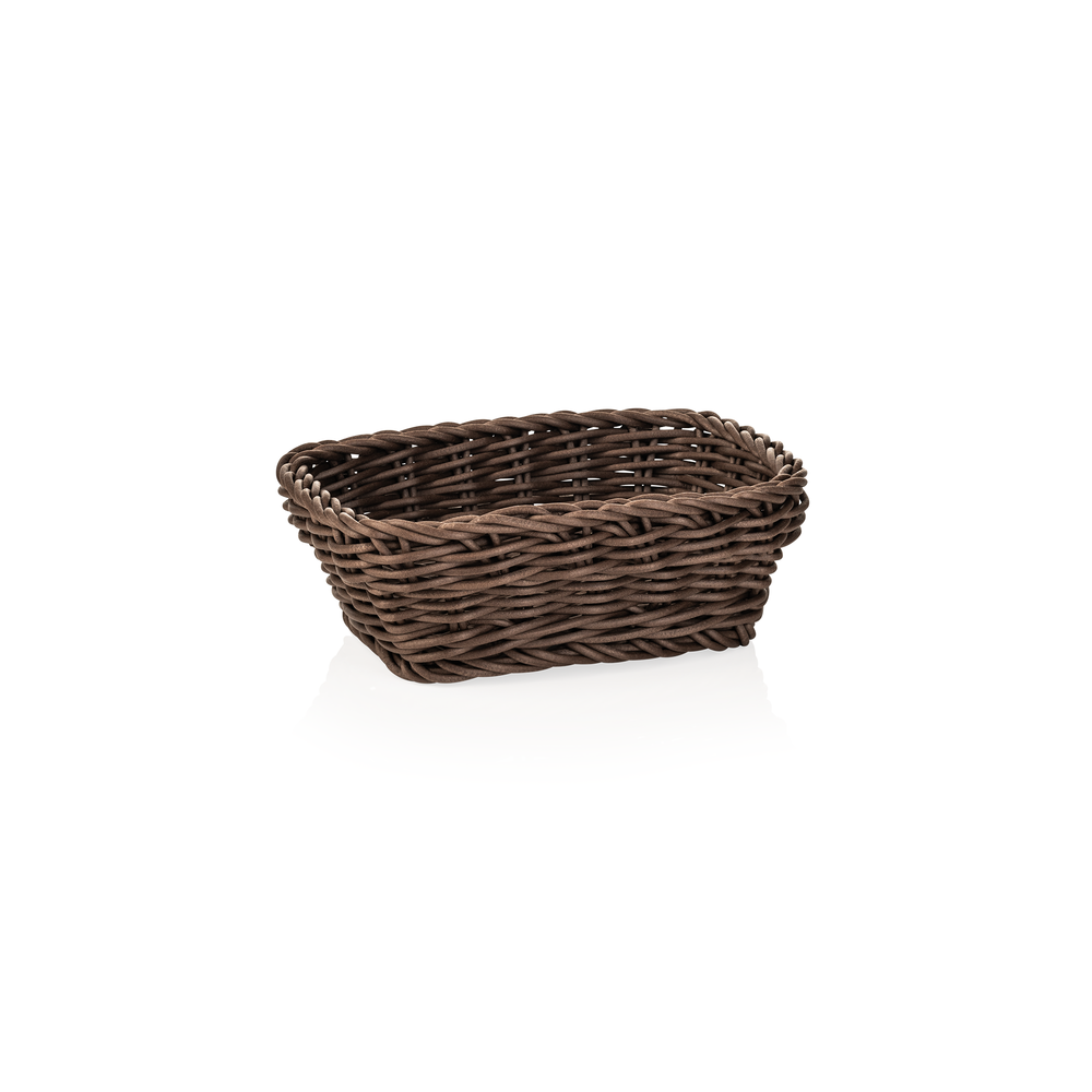 WAS Korb WEAVER PRO Tischkörbe, 19 x 13 x 6 cm, braun, Polypropylen