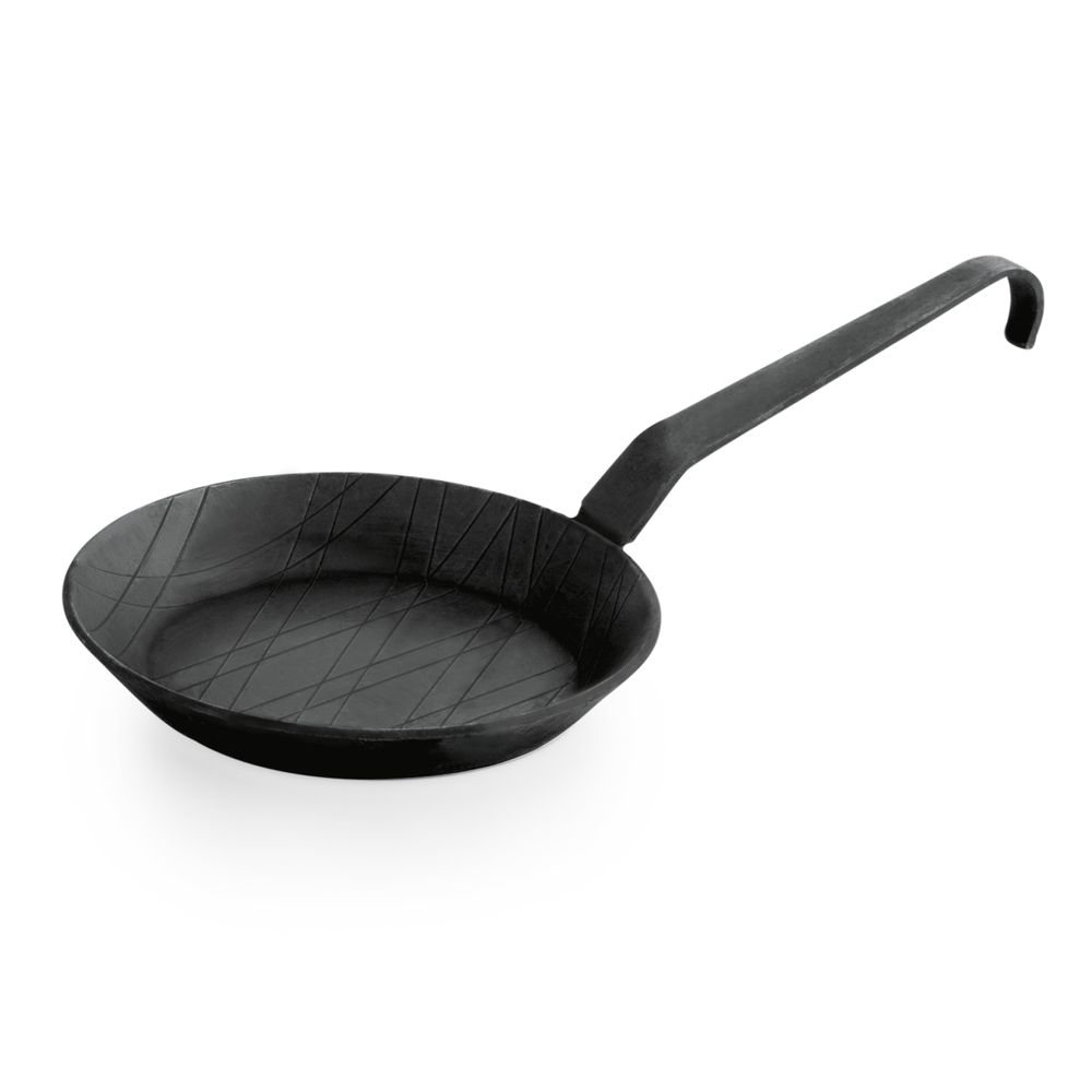 WAS Brat-/Servierpfanne IRON PAN 22, mit Hakenstiel, Ø24 cm, Eisen