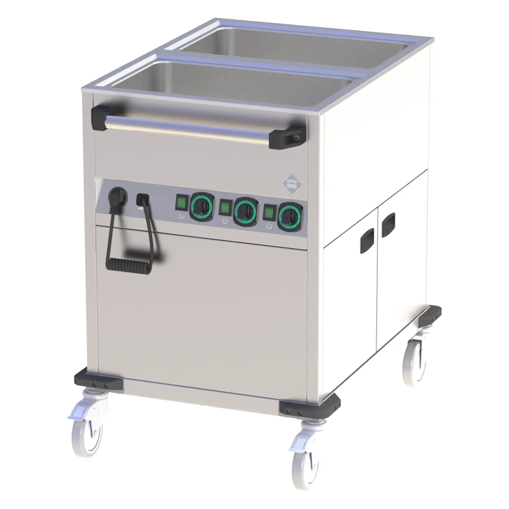 RM Gastro Bain Marie fahrbar elektrisch GN 2-1/1 verkleidet beheizbar Steuerung 