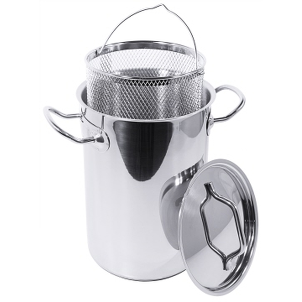 Contacto Spargeltopf 16 cm, 23,5cm hoch mit Deckel und Einsatz