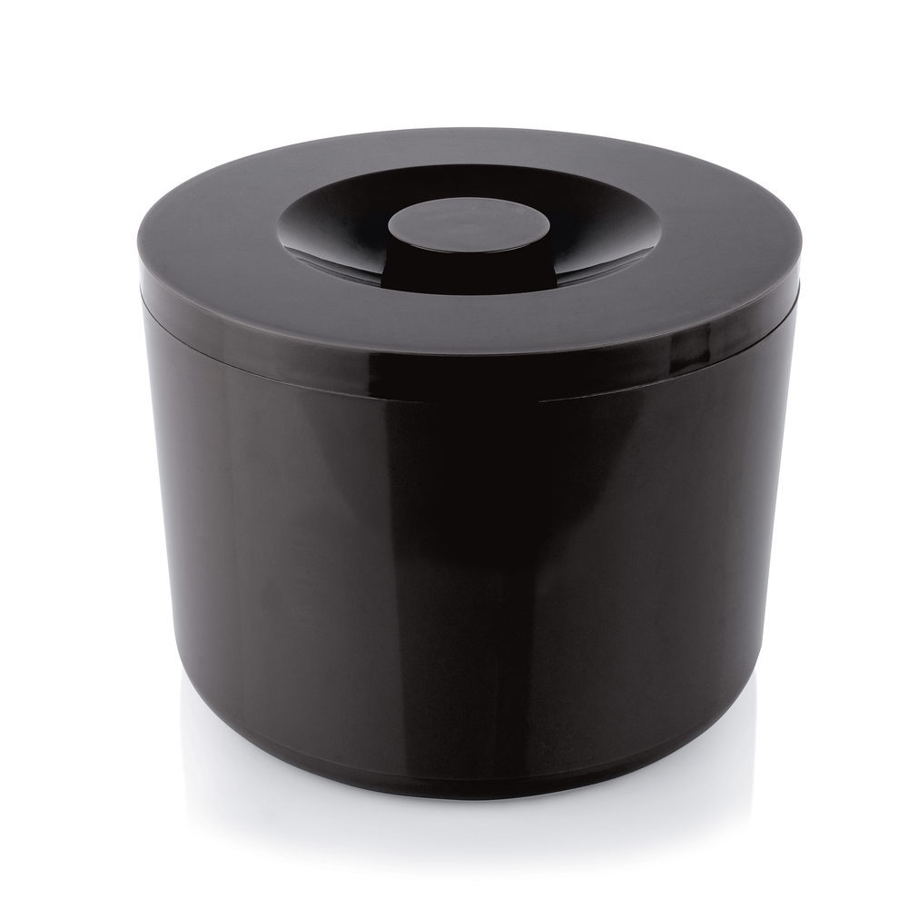 WAS Eisbox, Ø 29 cm, Höhe 22 cm, 10 ltr., doppelwandig, schwarz, Polypropylen