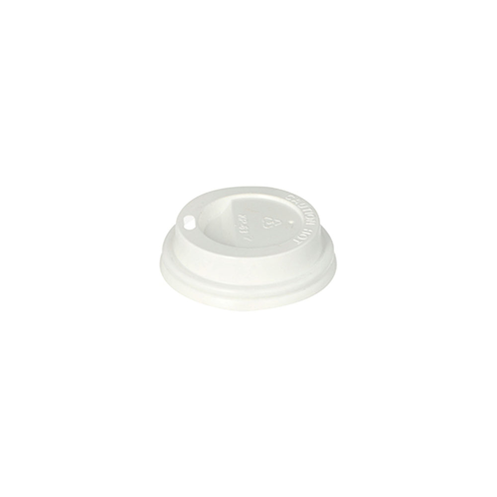 Papstar Dom-Deckel, PS "To Go" rund Ø 6,3 cm · 2 cm weiss
