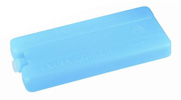 APS Kühlakku, 4er Set 16 x 7,5 cm, H: 2 cm , Polyethylen, blau