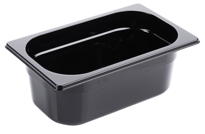 Contacto GN-Behälter 1/4, 100 mm Polycarbonat, schwarz