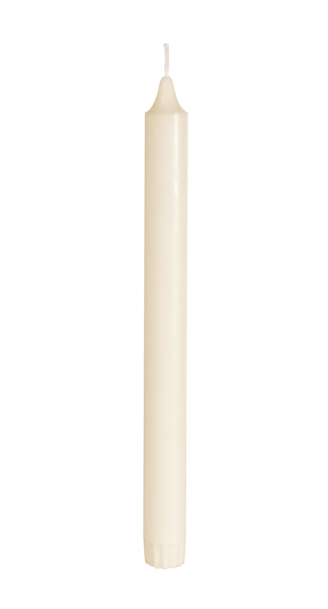 Duni Kronenkerzen 100% Stearin, 9h 250 x 22 mm cream