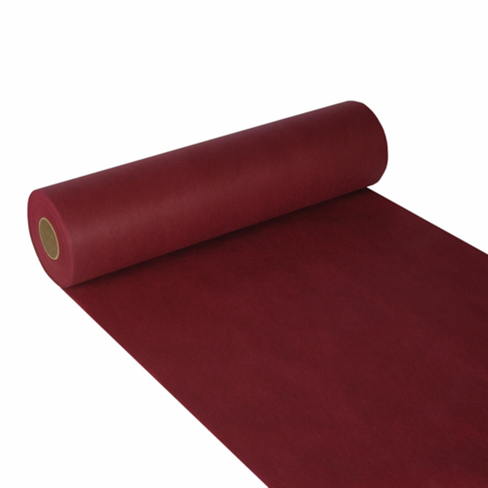 Papstar Tischläufer, stoffähnlich, Vlies "soft selection" 24 m x 40 cm bordeaux