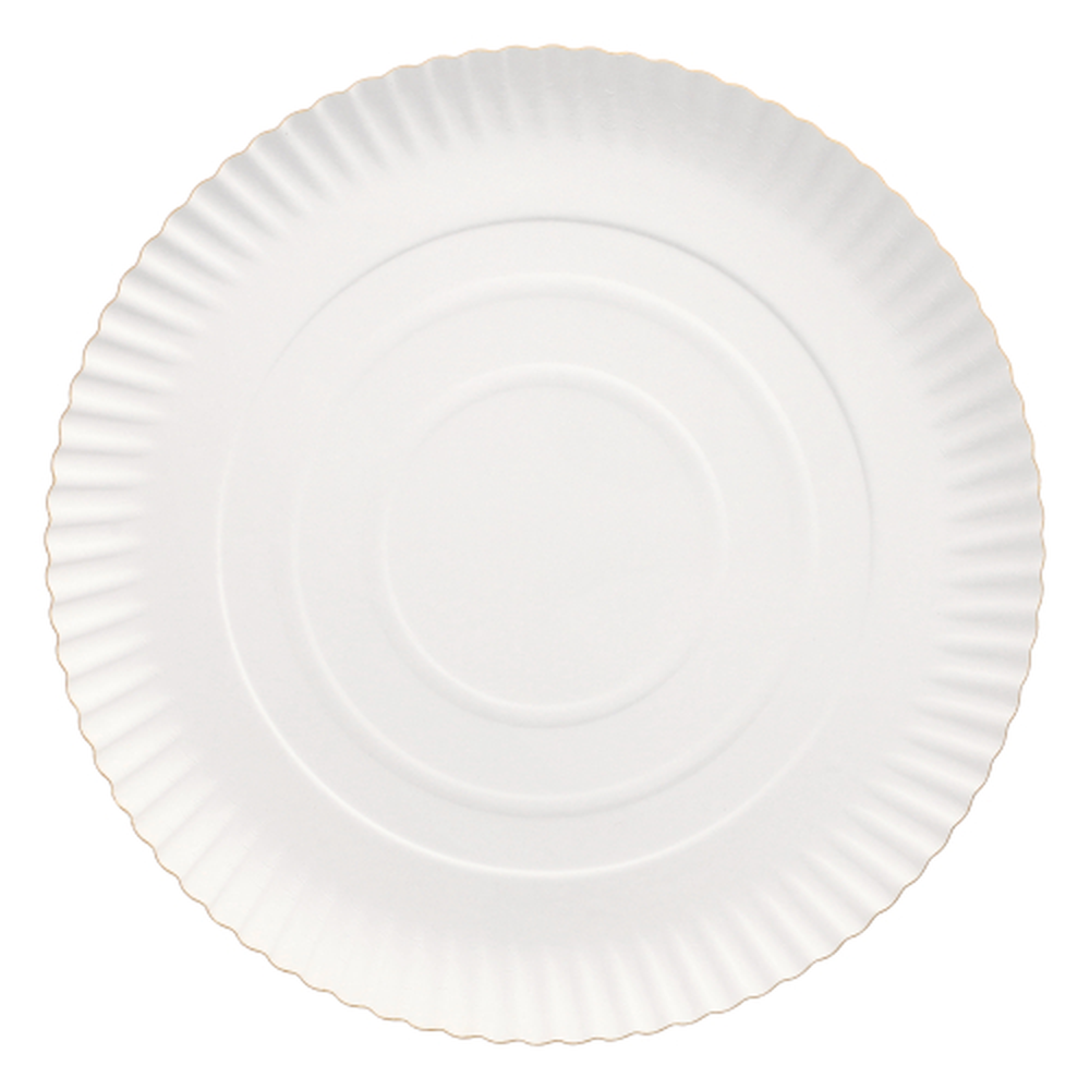 Papstar Teller, Pappe "pure" rund Ø 26 cm · 2 cm weiss