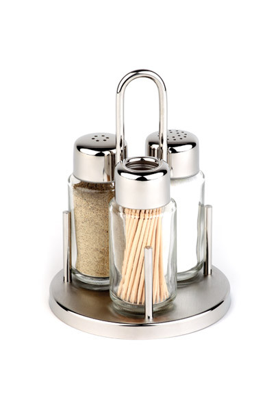 APS Menage -CLASSIC- Ø 10,5 cm, H: 16 cm , Ständer aus 18/8 Edelstahl
