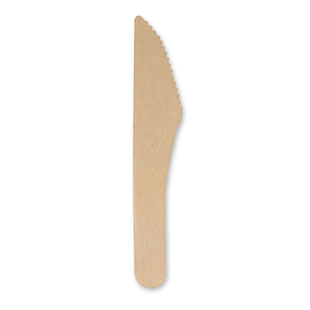 Papstar Messer, Papier "pure" 15,8 cm natur