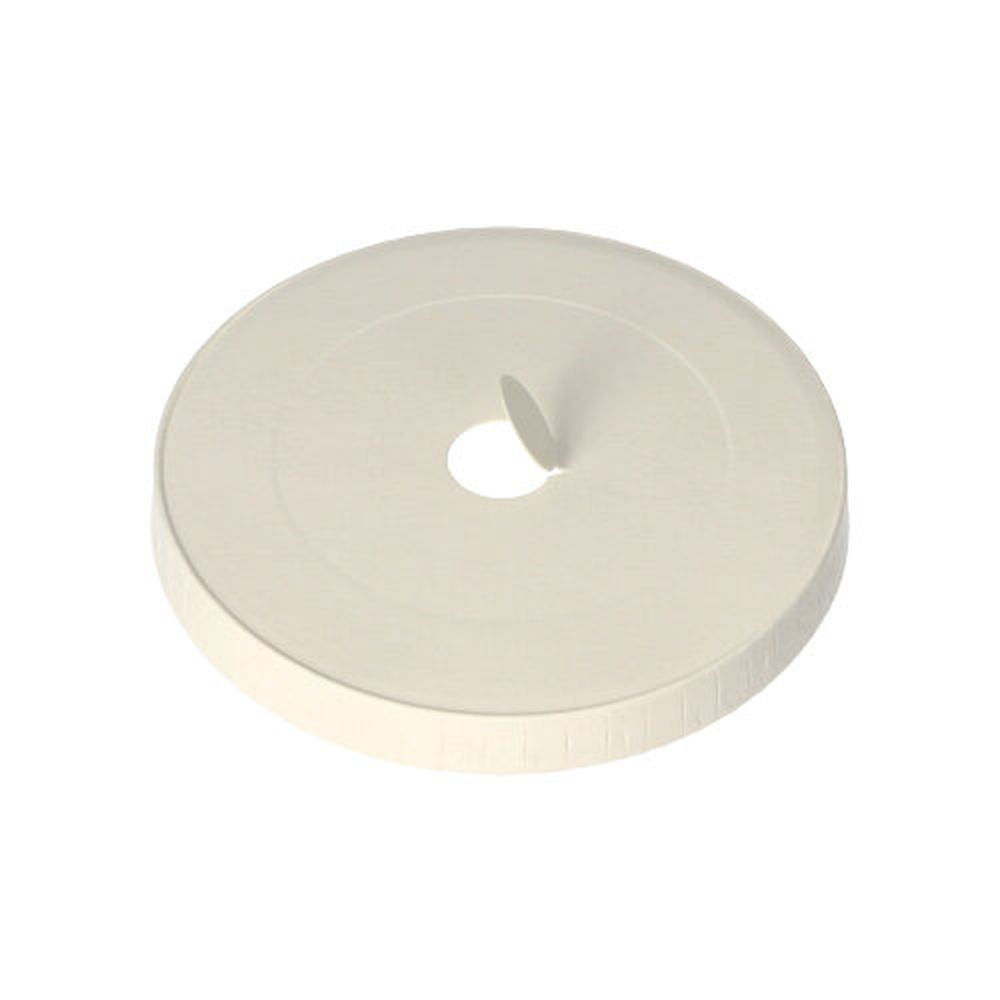 Papstar Deckel für Trinkbecher, Pappe rund Ø 9 cm weiss mit Lochung