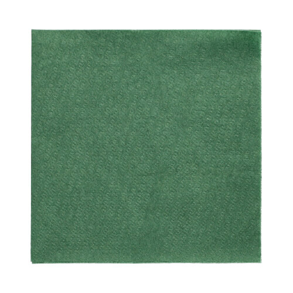 Papstar Servietten, 1-lagig 1/4-Falz 33 cm x 33 cm dunkelgrün