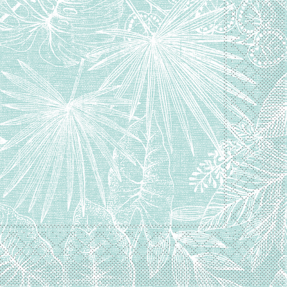 Mank Serviette Kona sky 40 x 40 cm 1/4 Falz