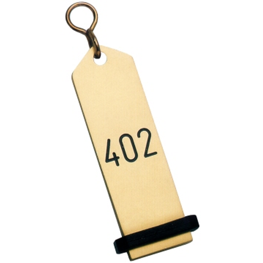 Contacto Hotel-Schlüsselanhänger 10 cm, Leichtmetall Eloxiert