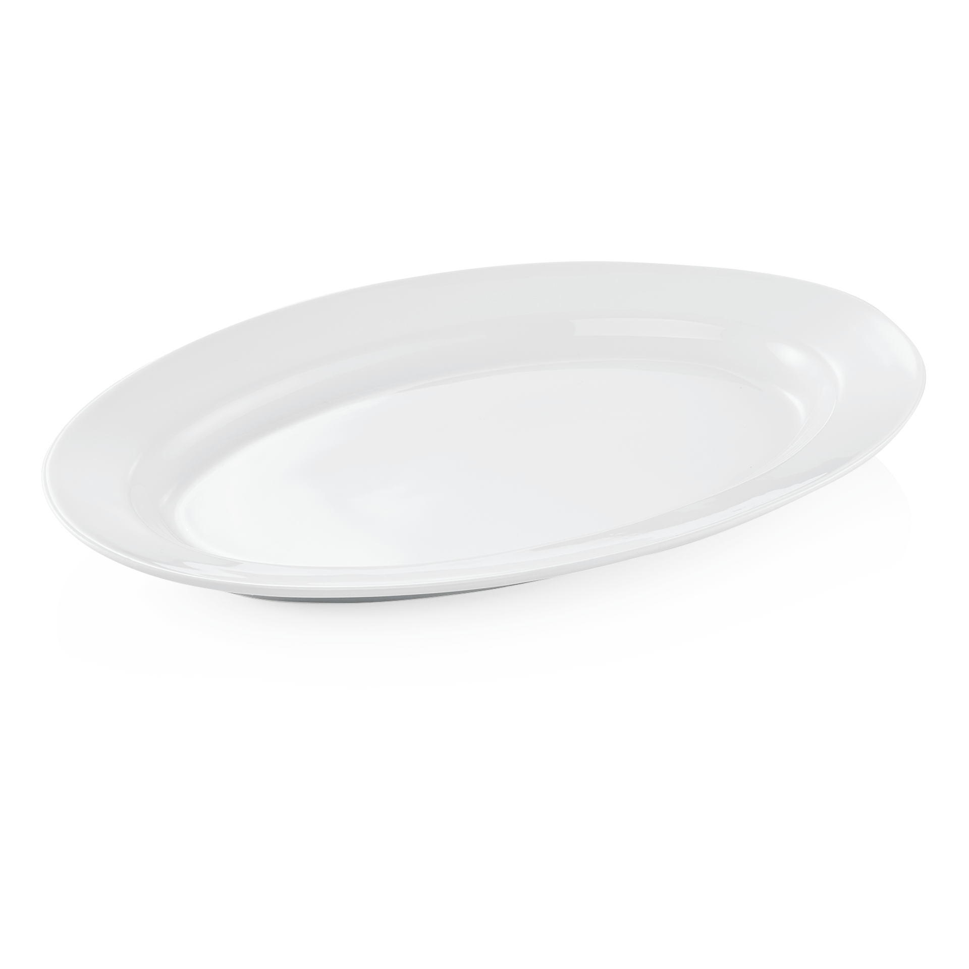 WAS Platte, oval, 35 x 23 cm, Porzellan