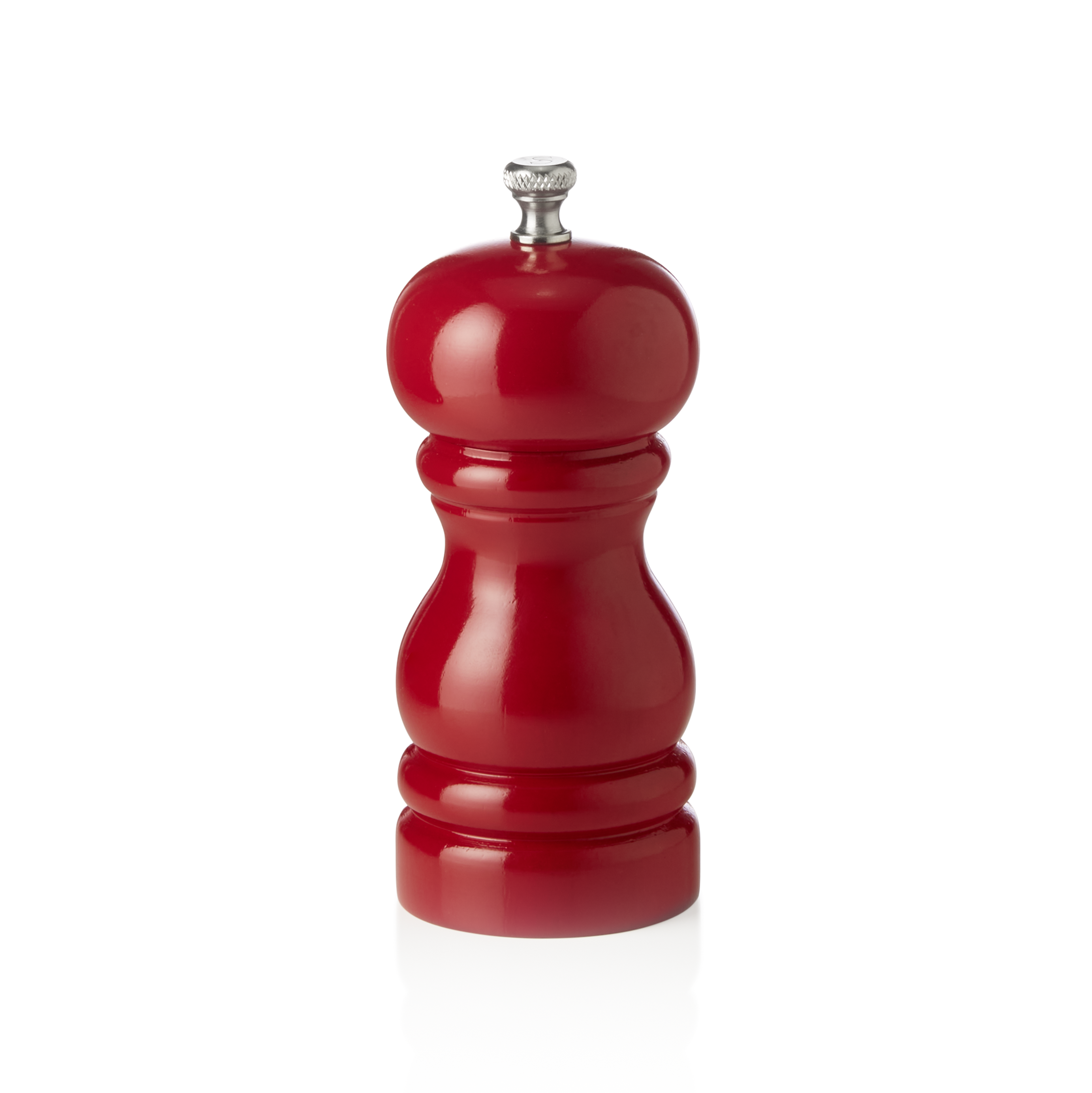 WAS Salzmühle mit Keramikmahlwerk CLASSIC MILL, Höhe 11 cm, rot glänzend, Holz