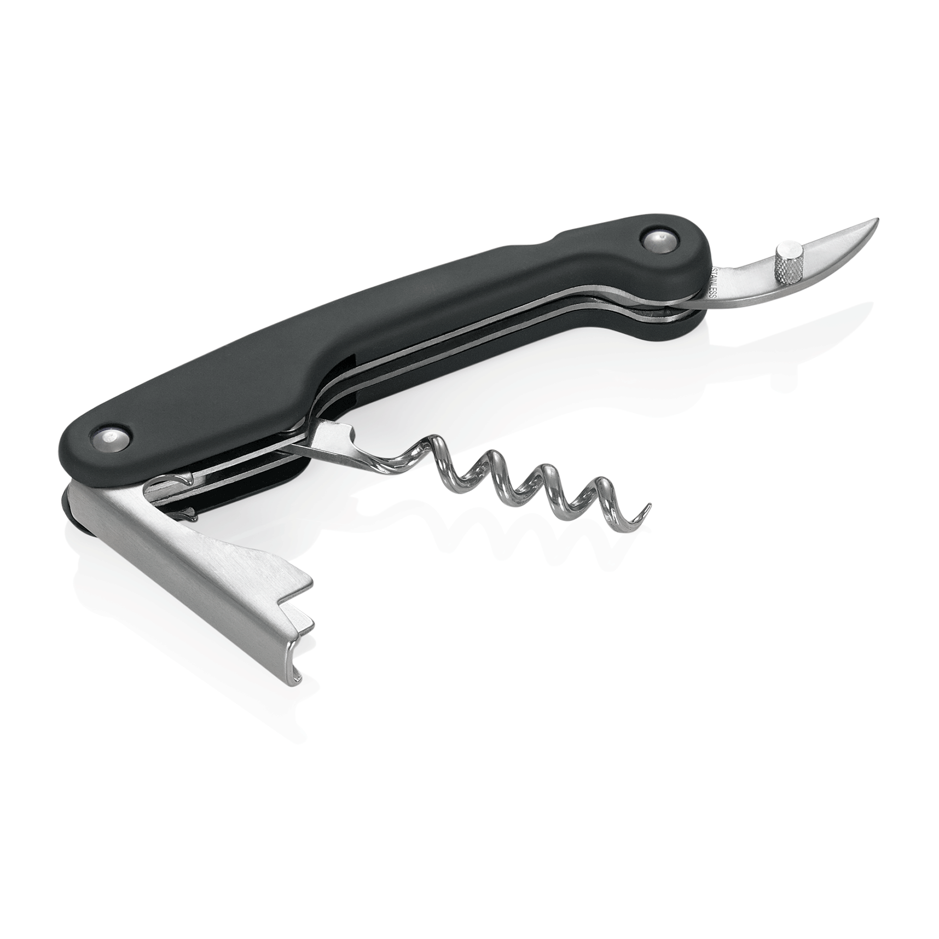 WAS Kellnermesser mit Softgriff, 12 cm, Kunststoff, verchromt
