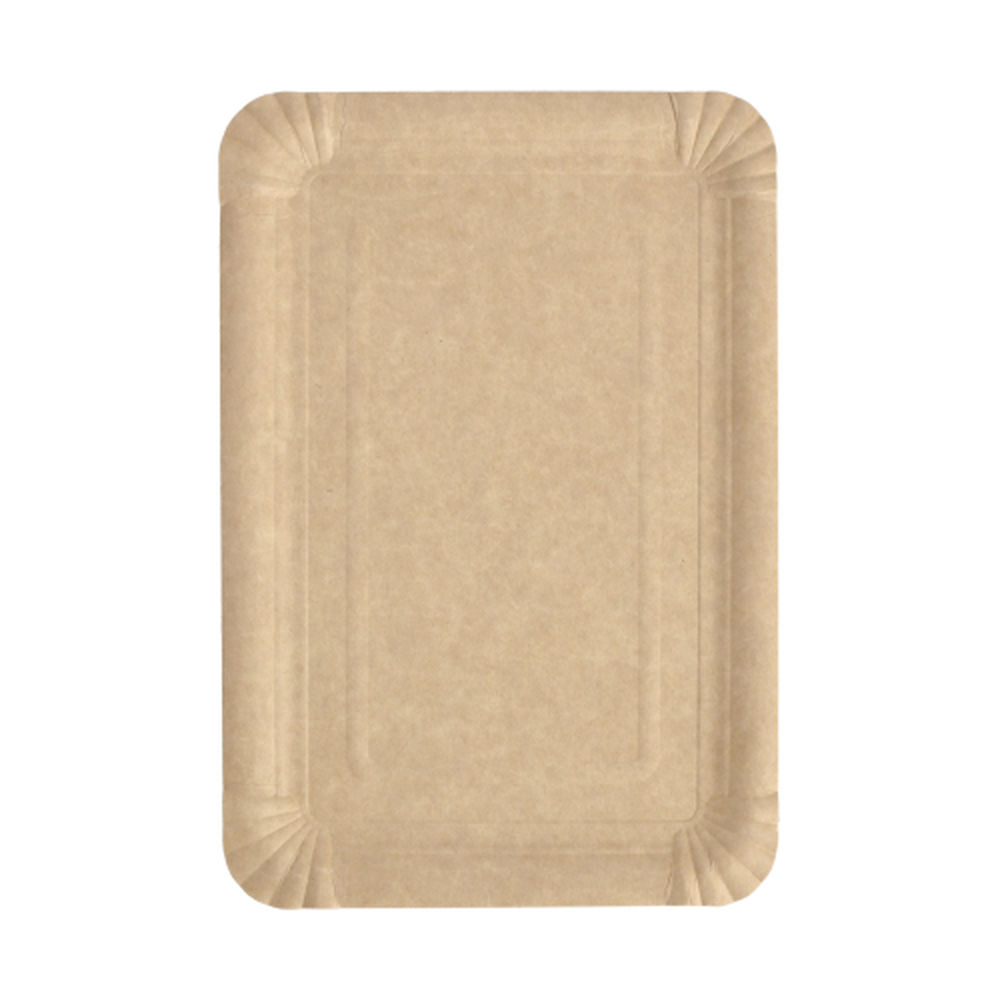 Papstar Teller, Pappe "pure" eckig 16,5 cm x 23 cm braun