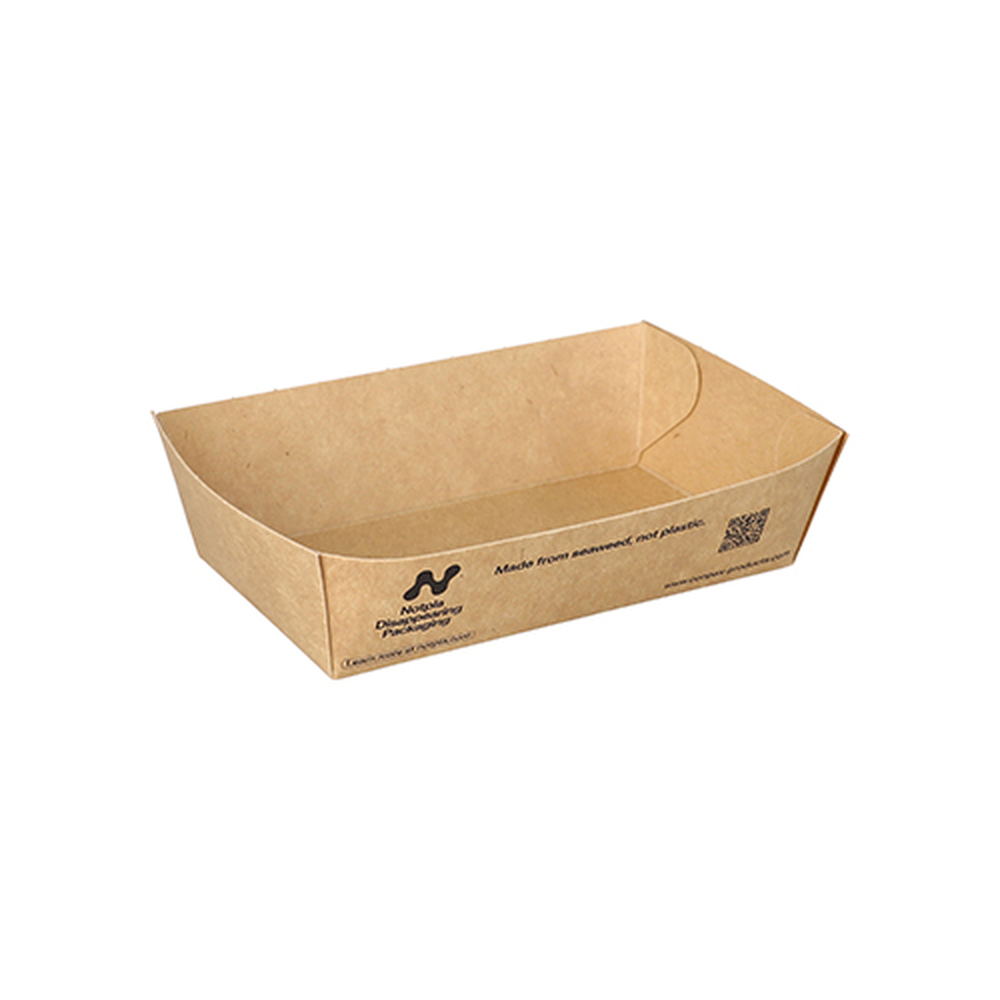 Papstar Snacktrays, Pappe "NOTPLA" 3,5 cm x 7 cm x 12 cm braun
