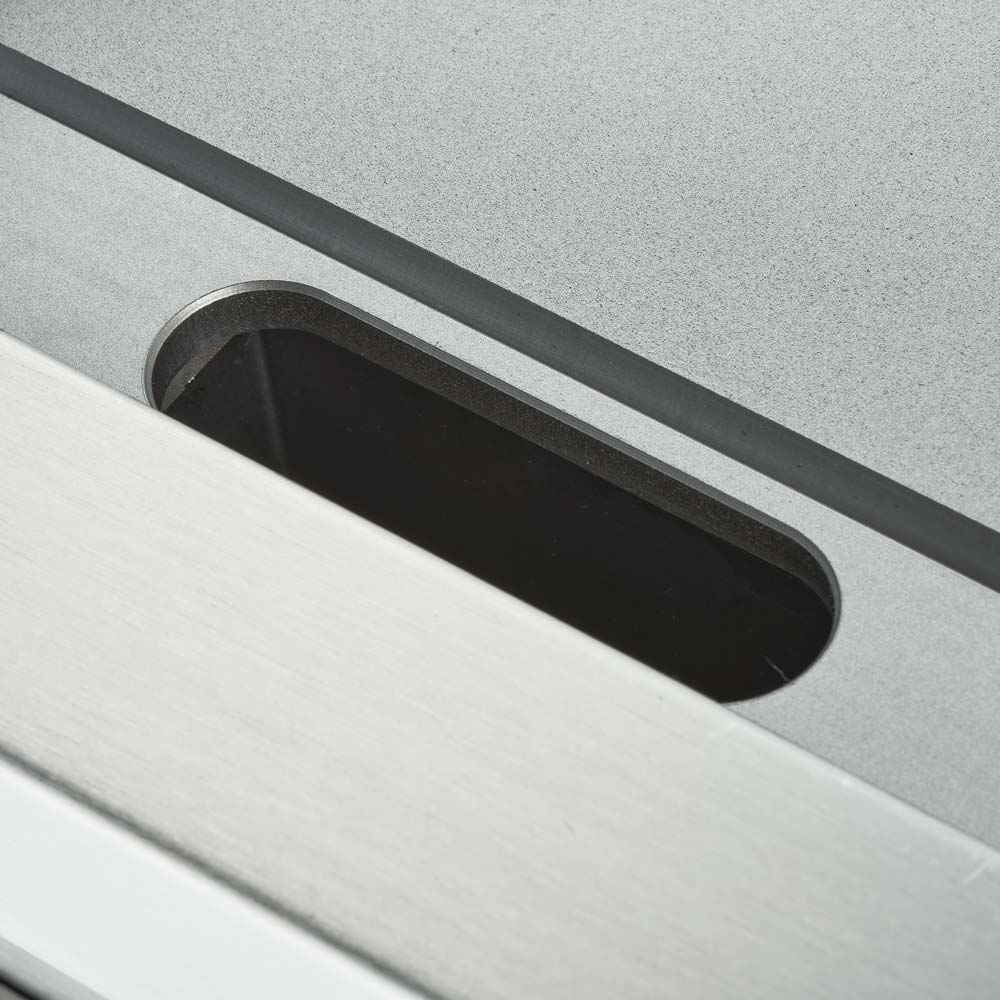 Stalgast Elektro-Griddleplatte als Standgerät - glatt, Unterbau offen, 400 x 700