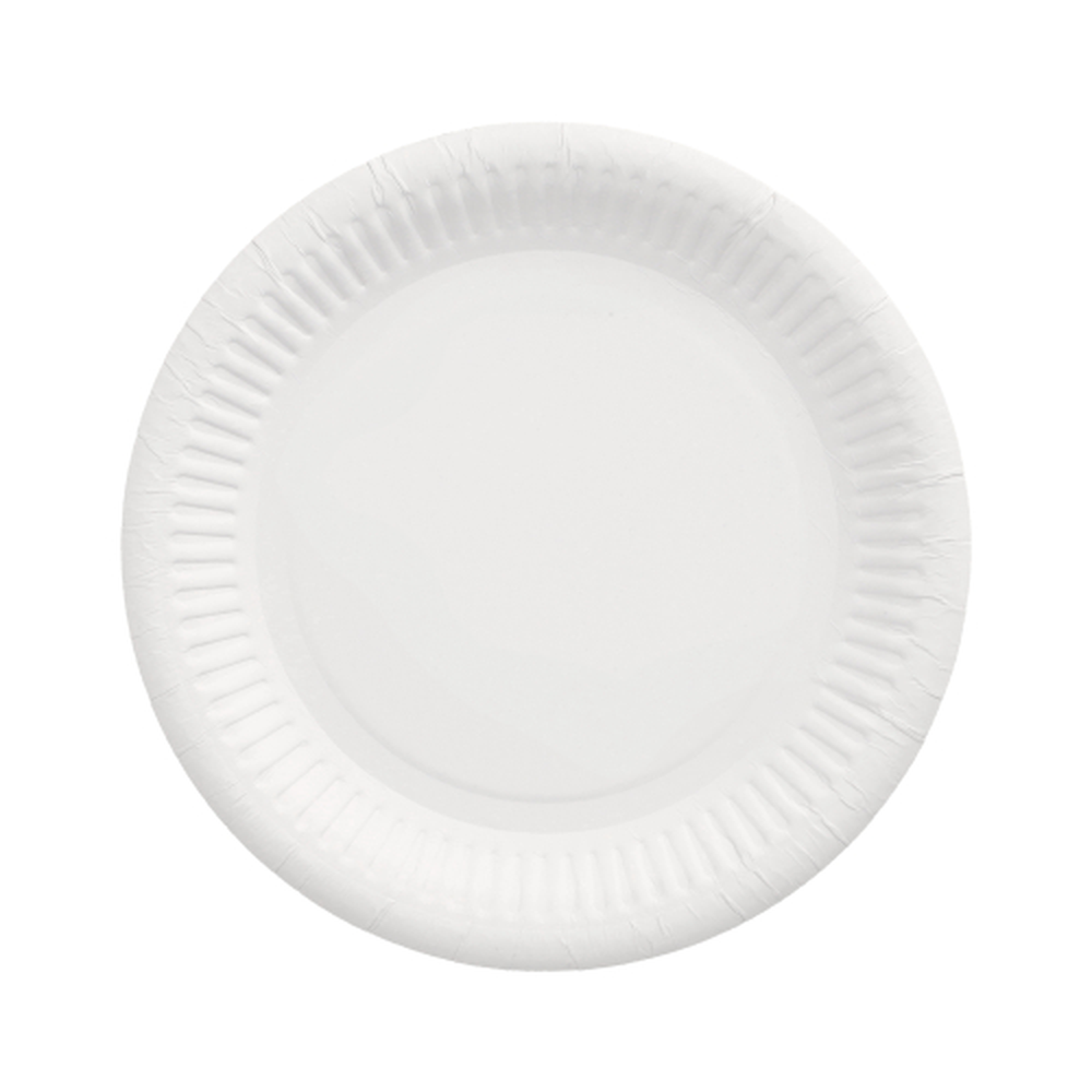 Papstar Teller, Pappe "pure" rund Ø 20 cm weiss