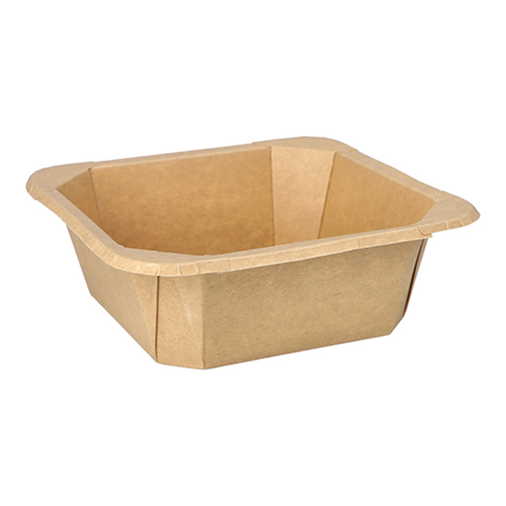 Papstar Lunchboxen, Pappe eckig 1200 ml 6 cm x 18 cm x 18 cm braun