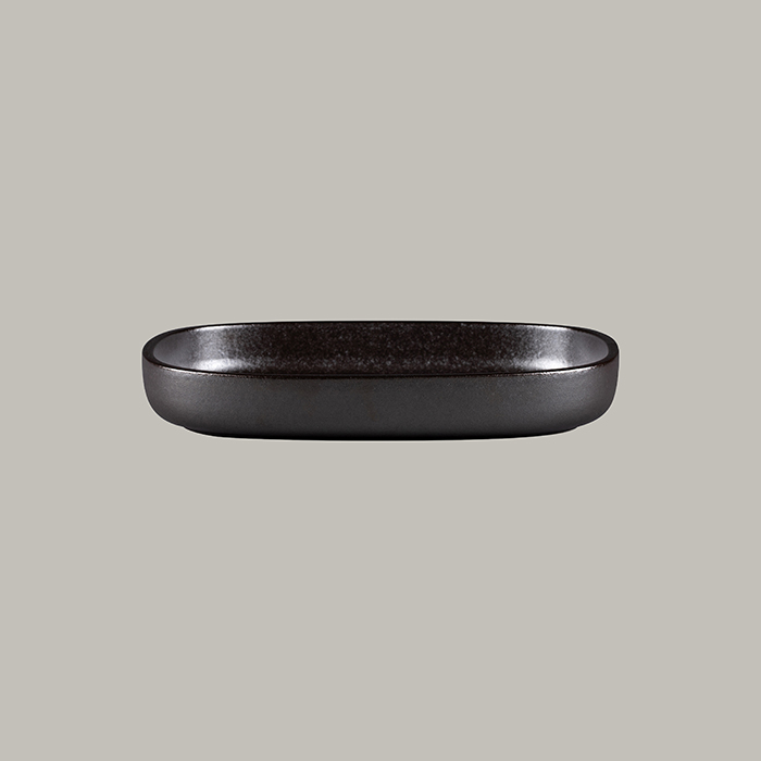 RAK Platte oval tief - forge Länge: 30 cm / Breite: 20.4 cm / Höhe : 4.5 cm / I