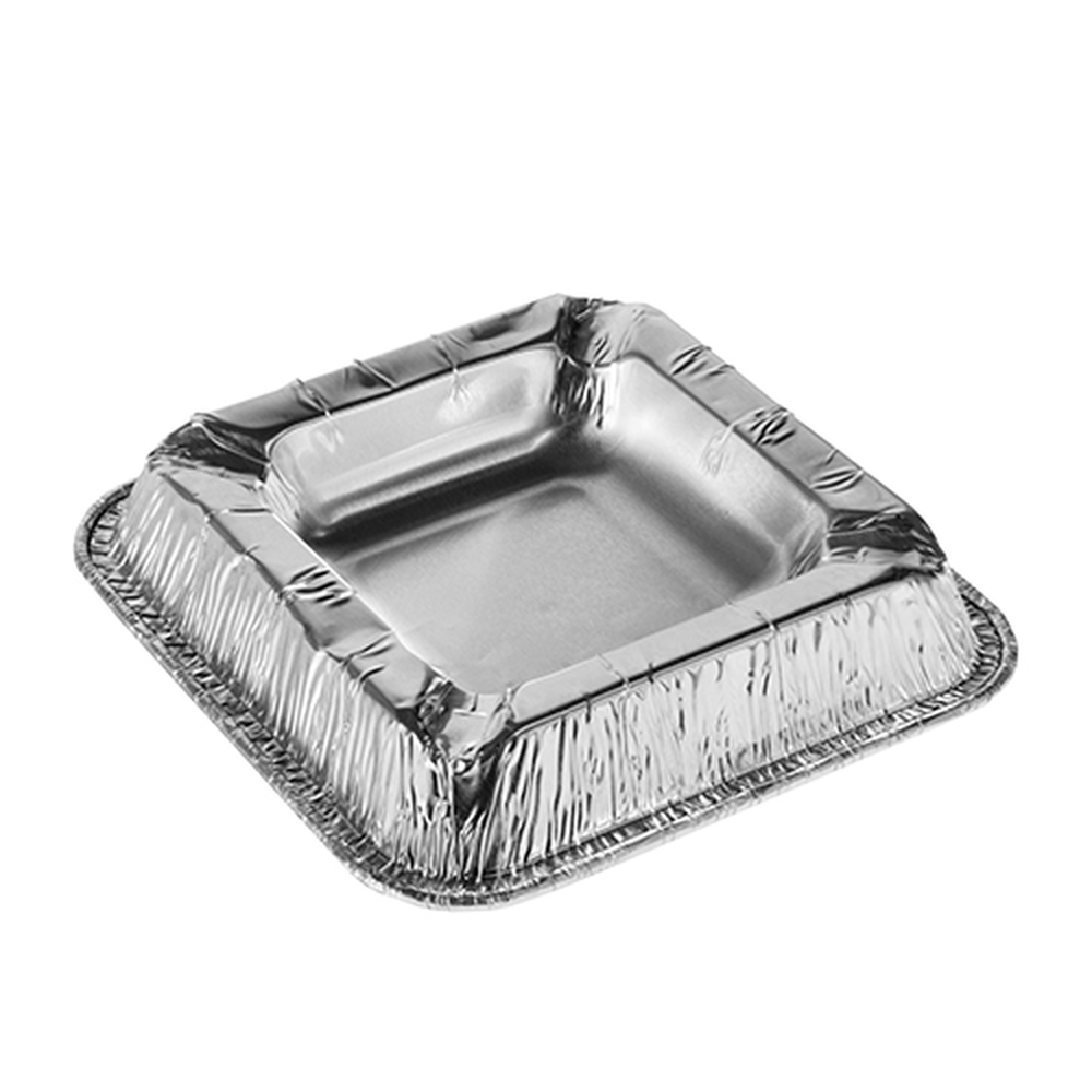 Papstar Aschenbecher, Alu eckig 2,2 cm x 12,5 cm x 12,5 cm