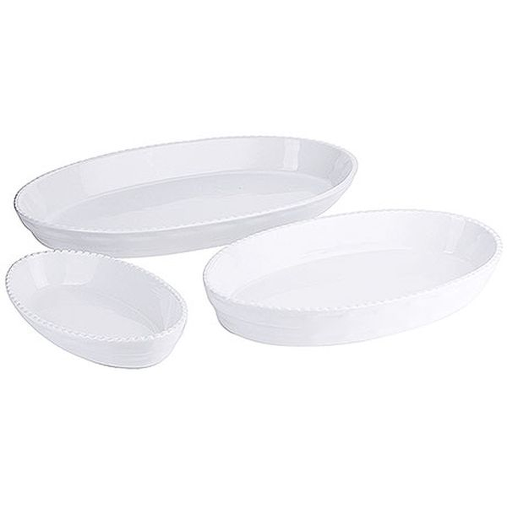 Contacto Backform Porzellan weiß 48,0 x 30,0 x H6,5 cm