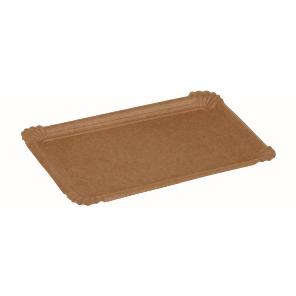 Pacovis Kartonteller Kraft braun, naturesse, 110x170mm