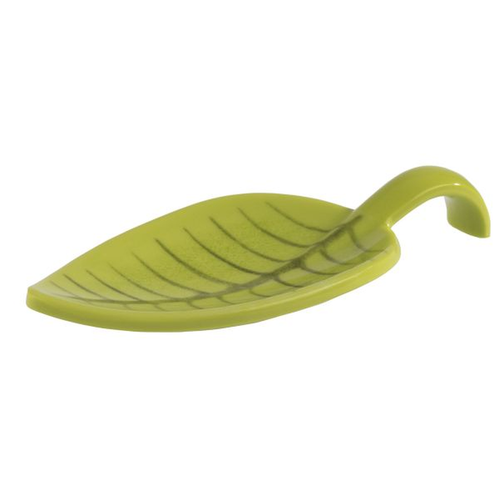 APS Fingerfood-Löffel -LEAF- 10 x 4,5 cm, H: 1,5 cm , Melamin, grün