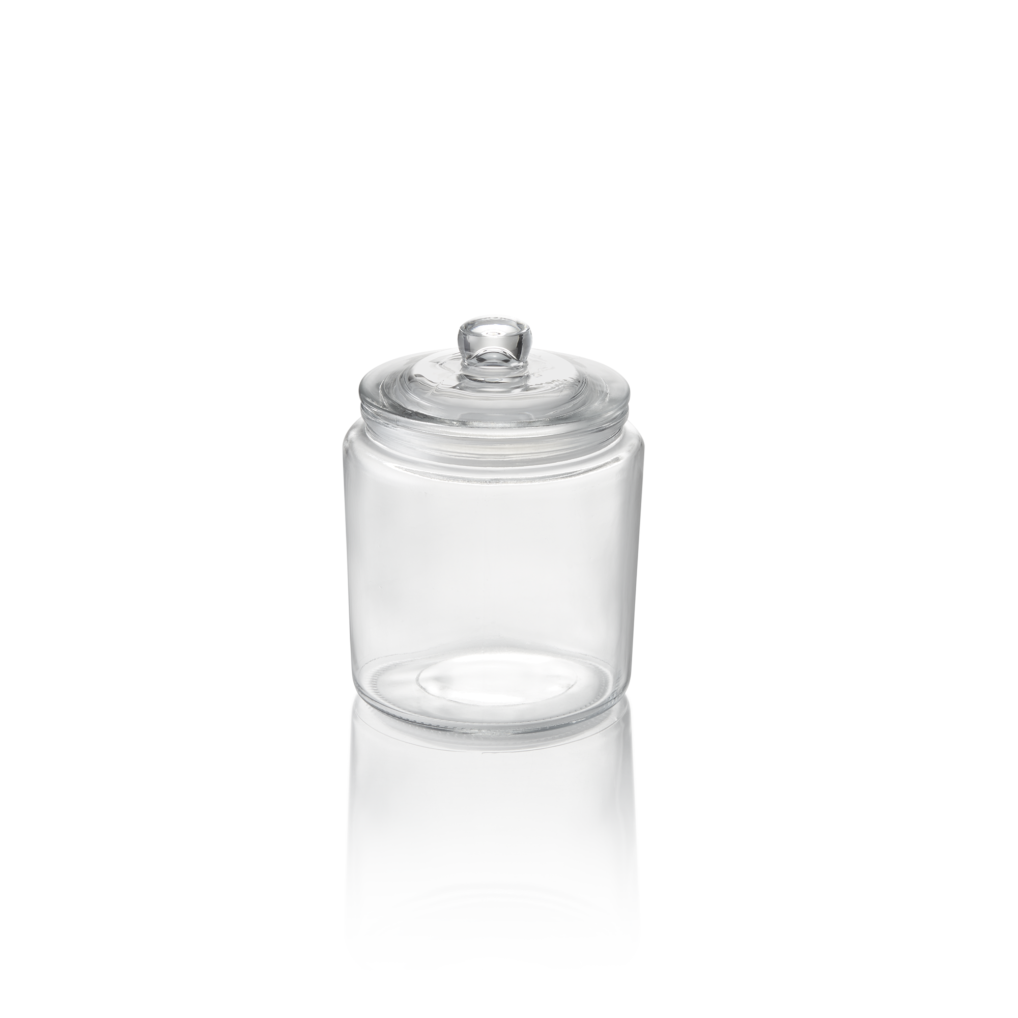 WAS Vorratsglas, 1 ltr., Ø 12 cm, Höhe 15 cm, Glas, Polyethylen