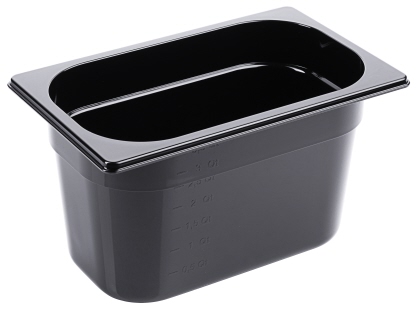 Contacto GN-Behälter 1/4, 150 mm Polycarbonat, schwarz