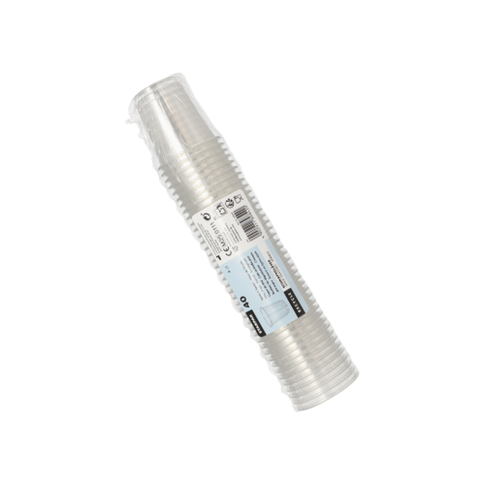 Papstar Gläser für Schnaps, PET 4 cl Ø 4,8 cm · 5 cm glasklar