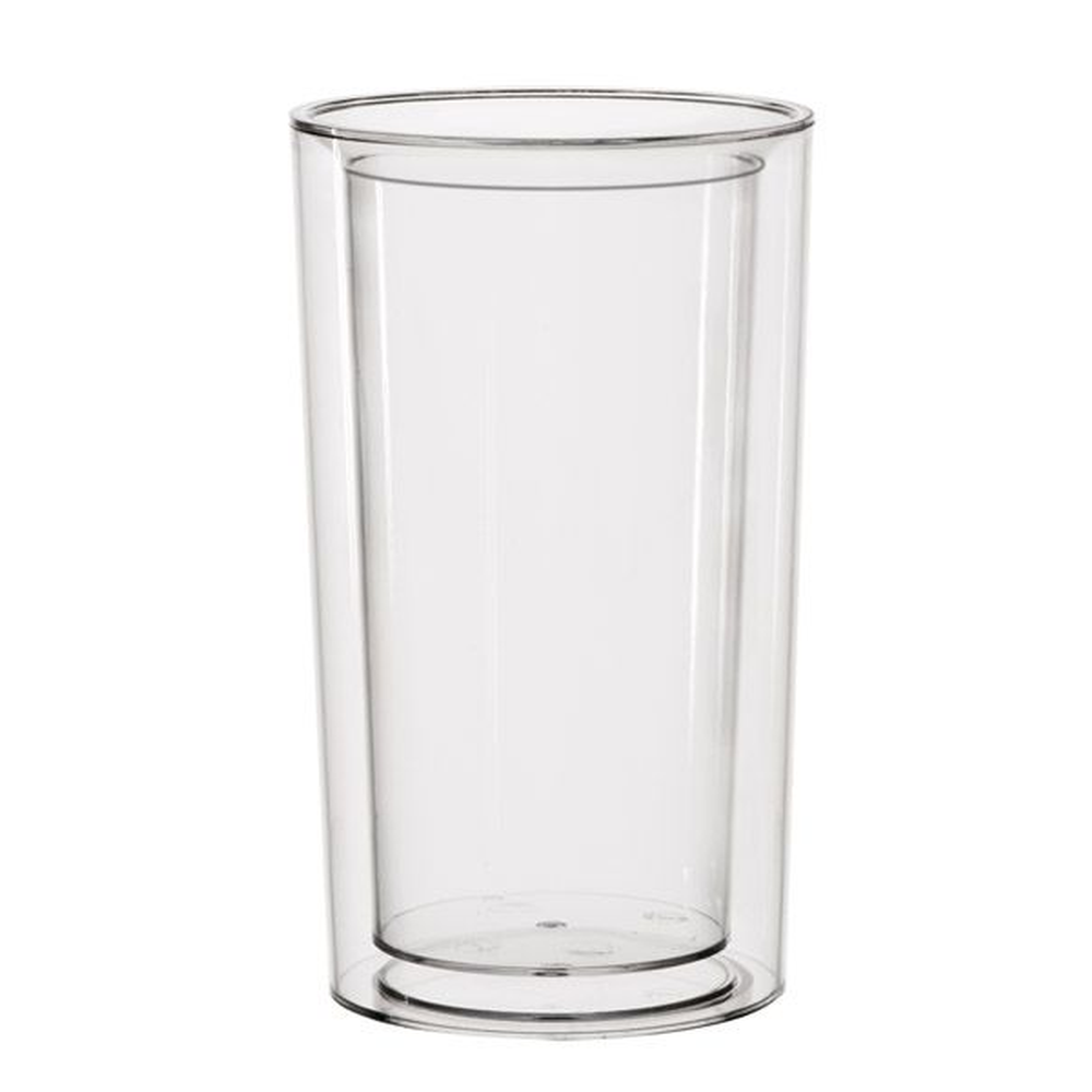 APS Flaschenkühler -PURE- Ø 13,5 / 10,5 cm, H: 23 cm , SAN, glasklar, doppelwand