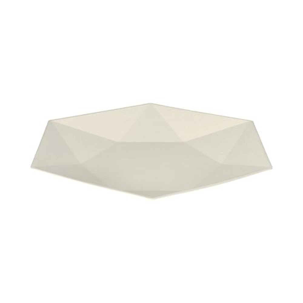Papstar Teller Zuckerrohr "pure" 6-eckig 2,5 cm x 26 cm x 23 cm weiss "Diamond"