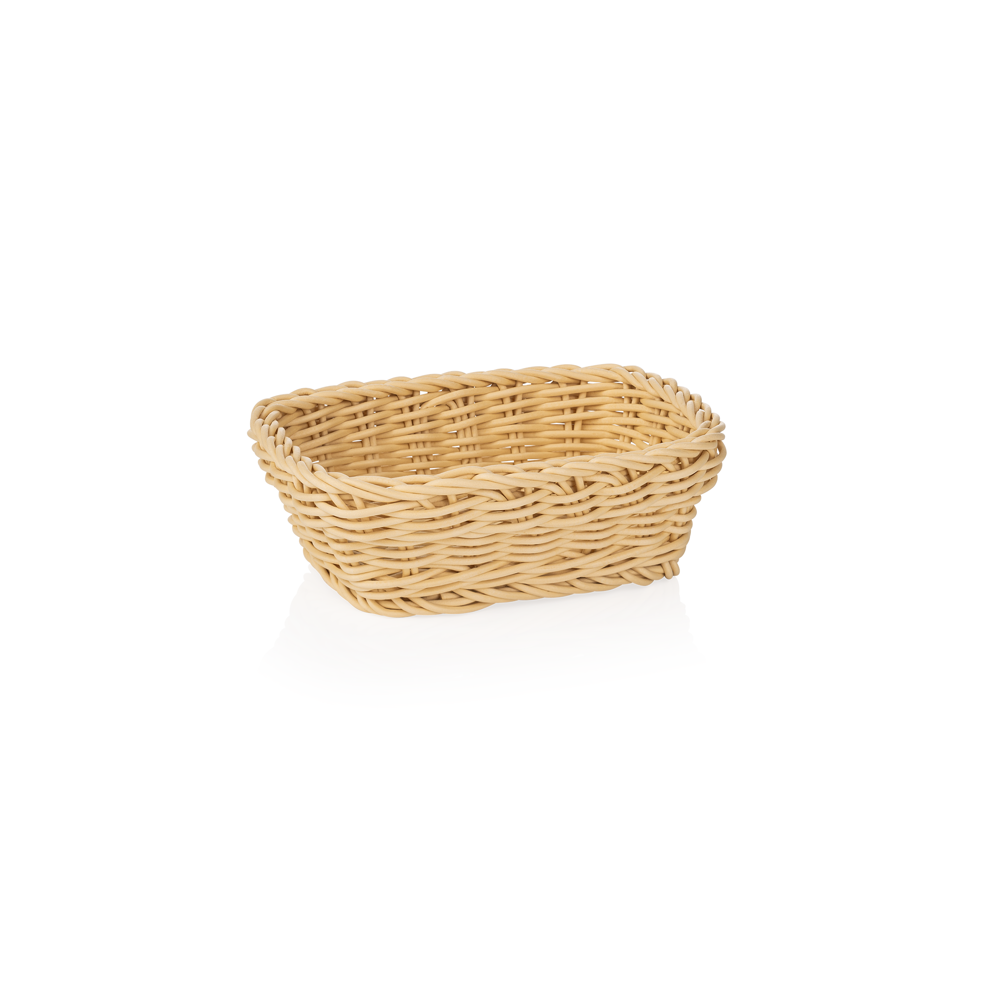 WAS Korb WEAVER PRO Tischkörbe, 19 x 13 x 6 cm, hellbeige, Polypropylen