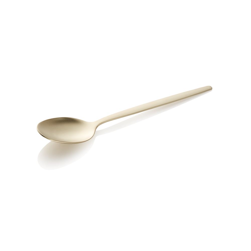 WAS Dessertlöffel ALEX CHAMPAGNE, mit champagner, matter PVD Beschichtung, 16 cm