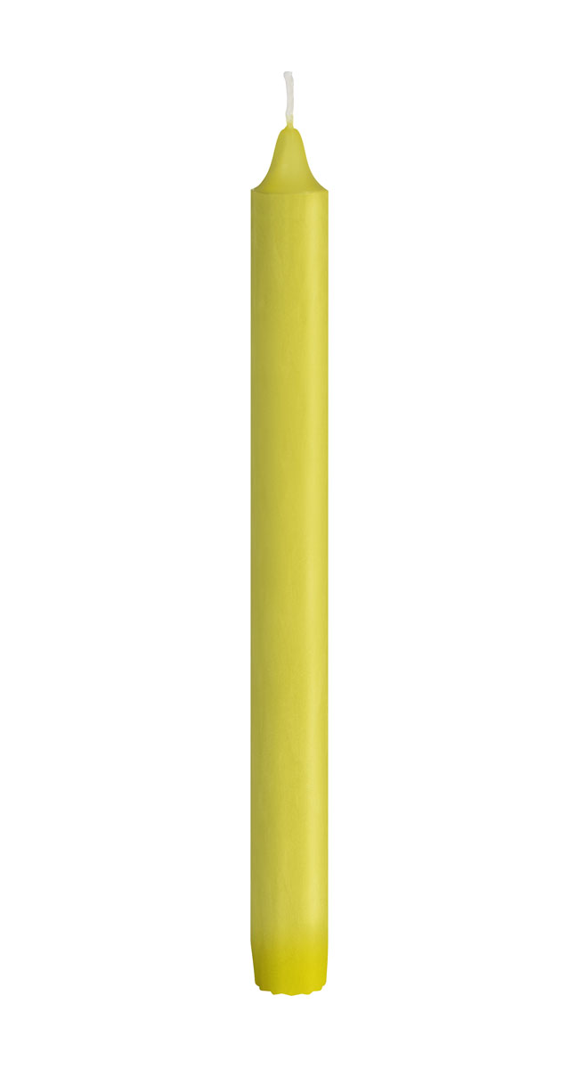 Duni Kronenkerzen 100% Stearin, 9h 250 x 22 mm kiwi