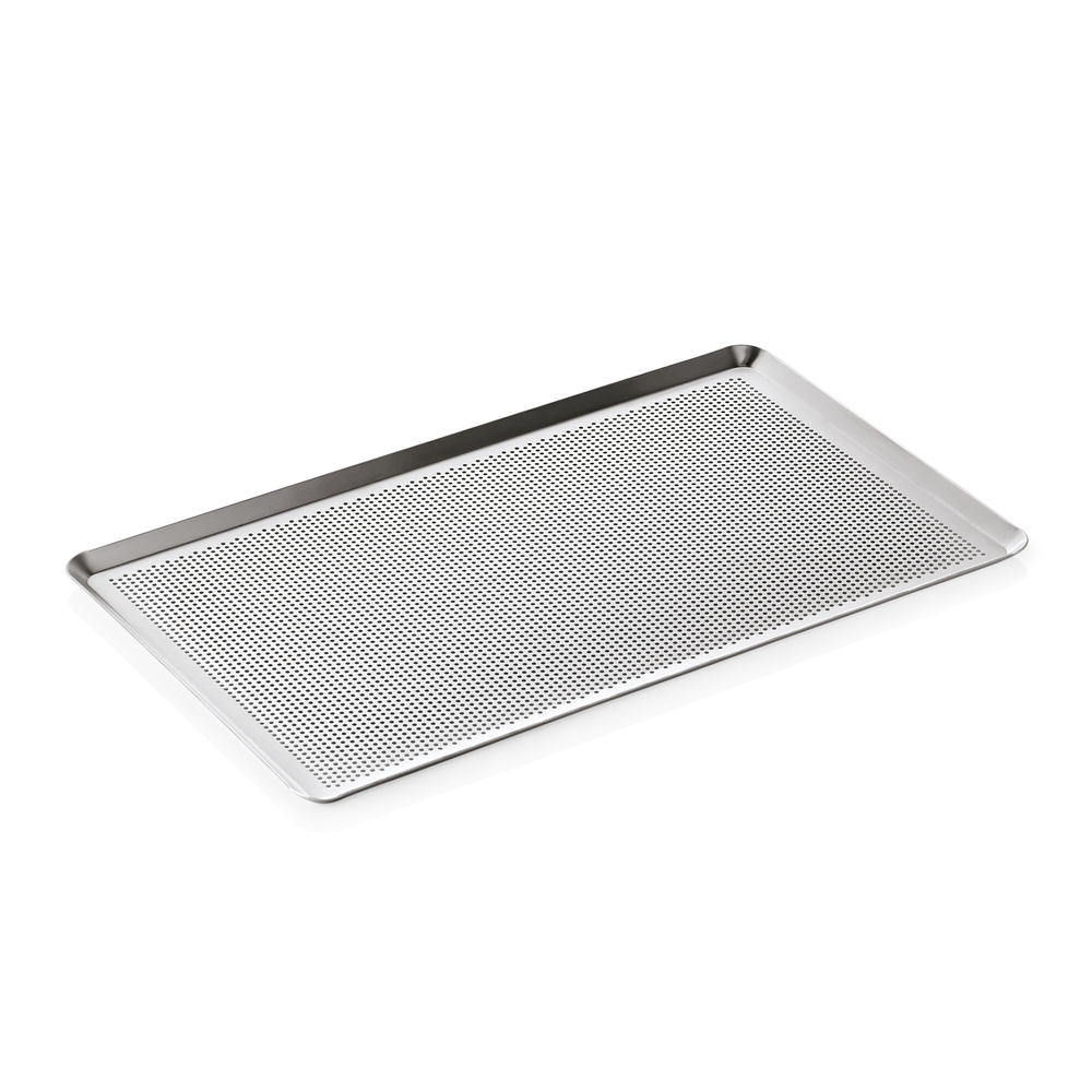 WAS Backblech GN 1/1, Perforierung 3 mm, 53 x 32,5 cm, Aluminium