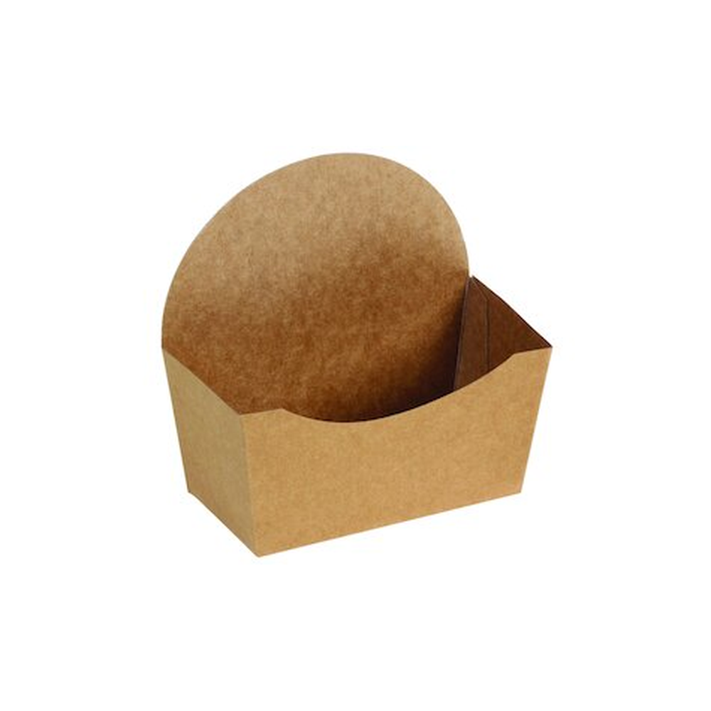 Pacovis Burger/Bagel-Tray Kraft/PLA, 120x46x60/120mm