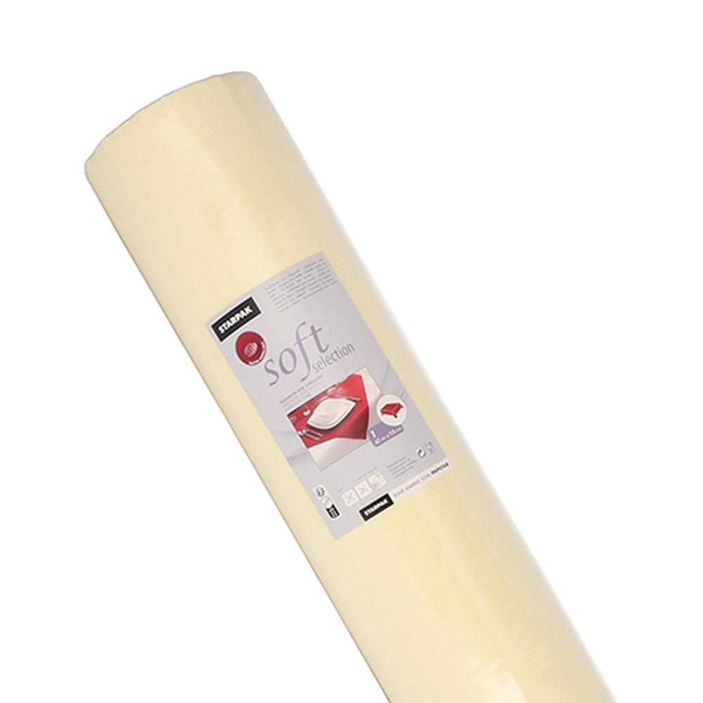 Papstar Tischdecke, stoffähnlich, Vlies "soft selection" 40 m x 1,18 m creme