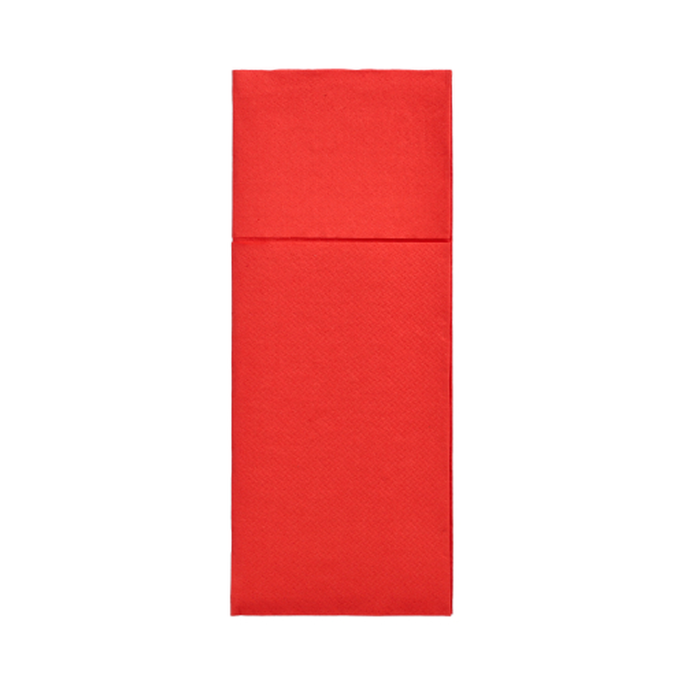 Papstar Servietten "ROYAL Collection" 40 cm x 30 cm rot mit Besteckfalz